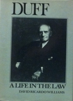 Book Cover: Duff: A Life in the Law