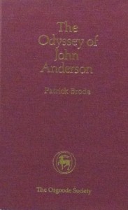 Book Cover: The Odyssey of John Anderson